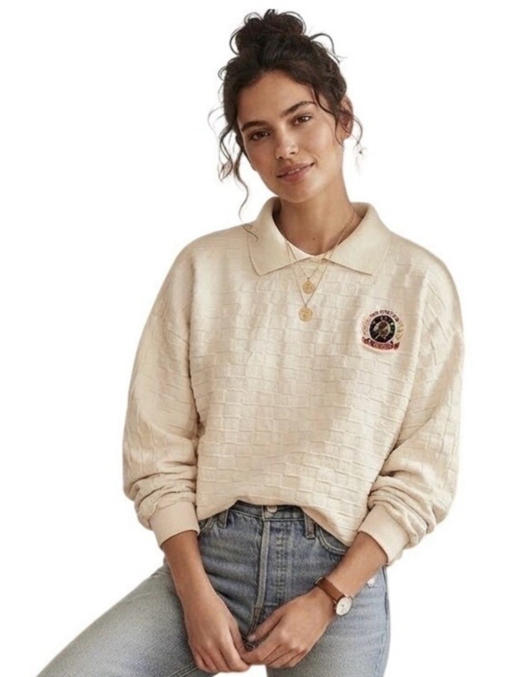 Sweatshirt San Francisco Yacht Club Vintage 90s Embroidered Preppy Dad Medium